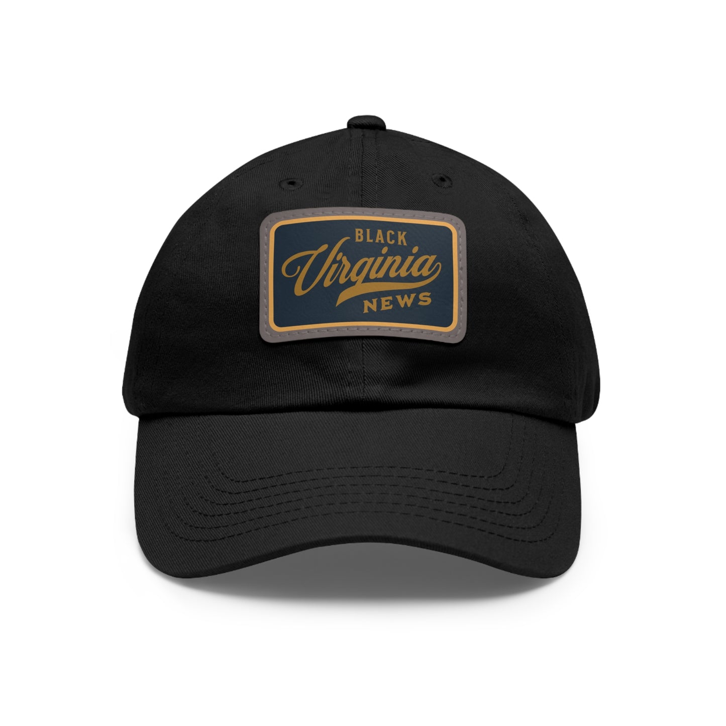 Black Virginia News Patch Cap