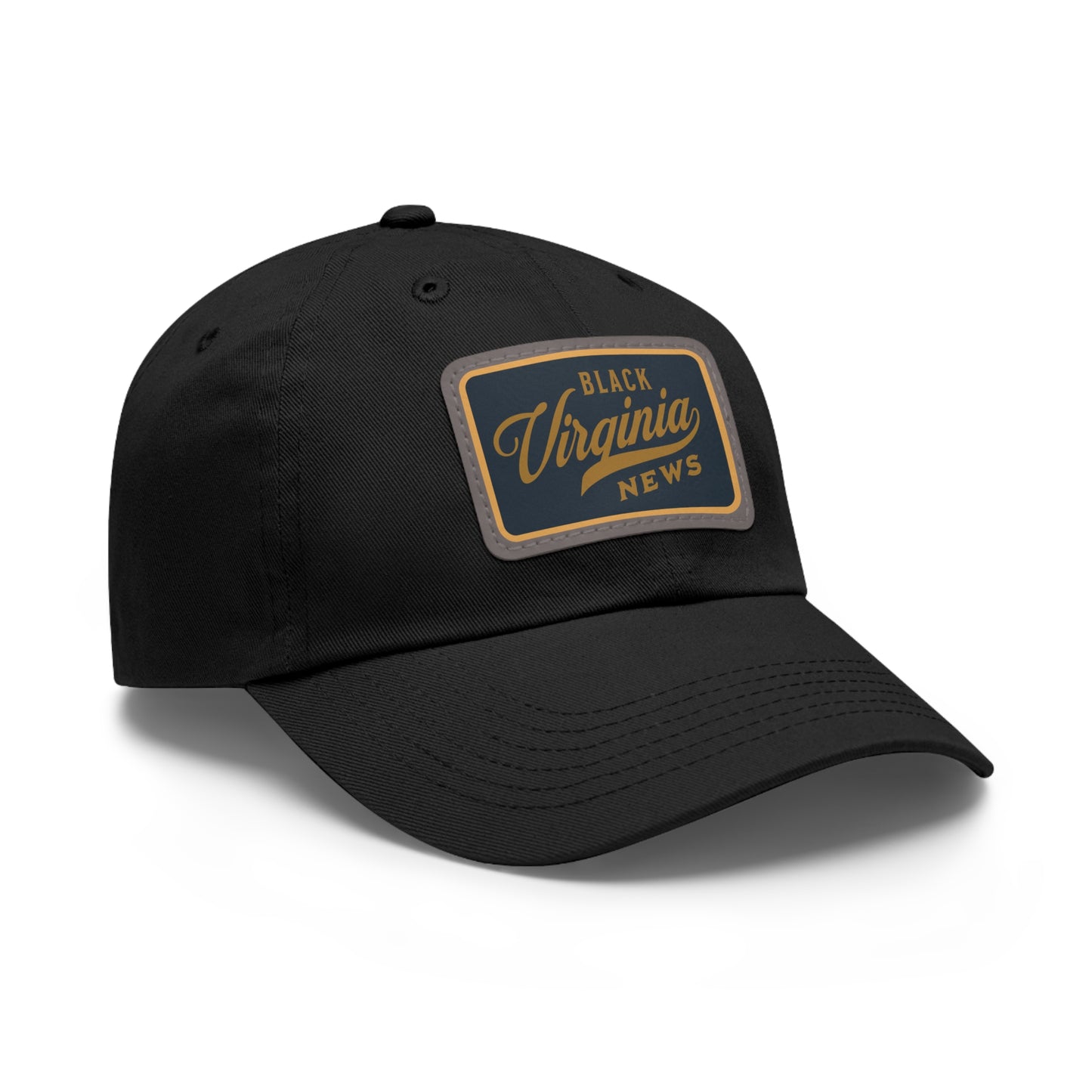 Black Virginia News Patch Cap