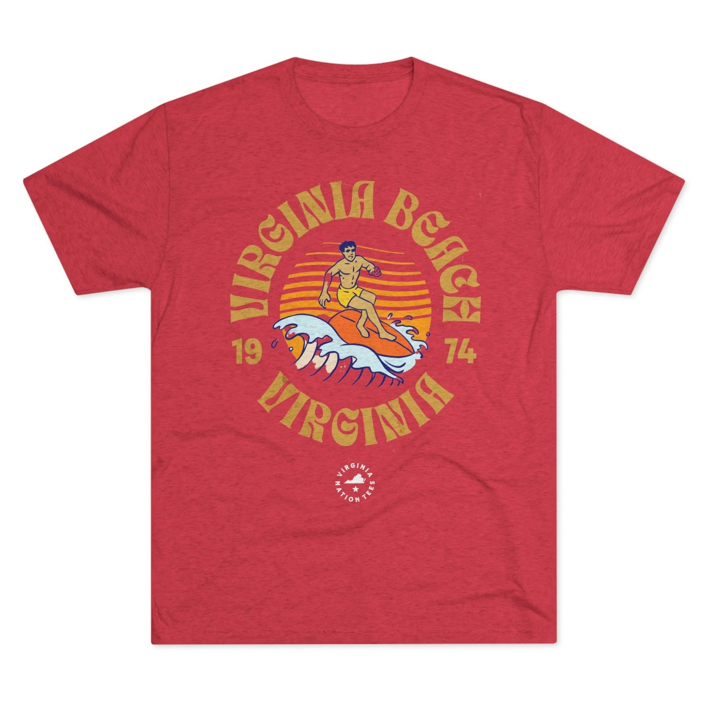 Virginia Beach Surfer Tee