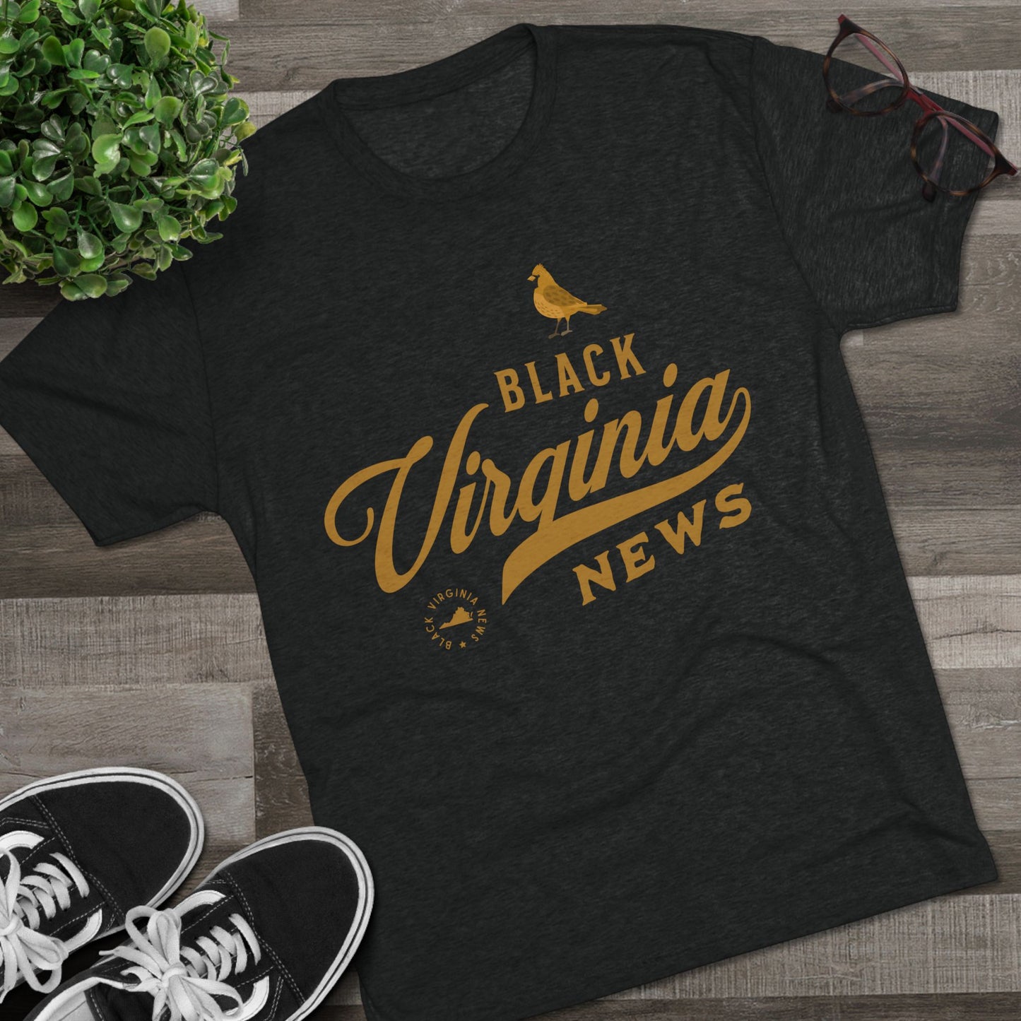 Black Virginia News Tee