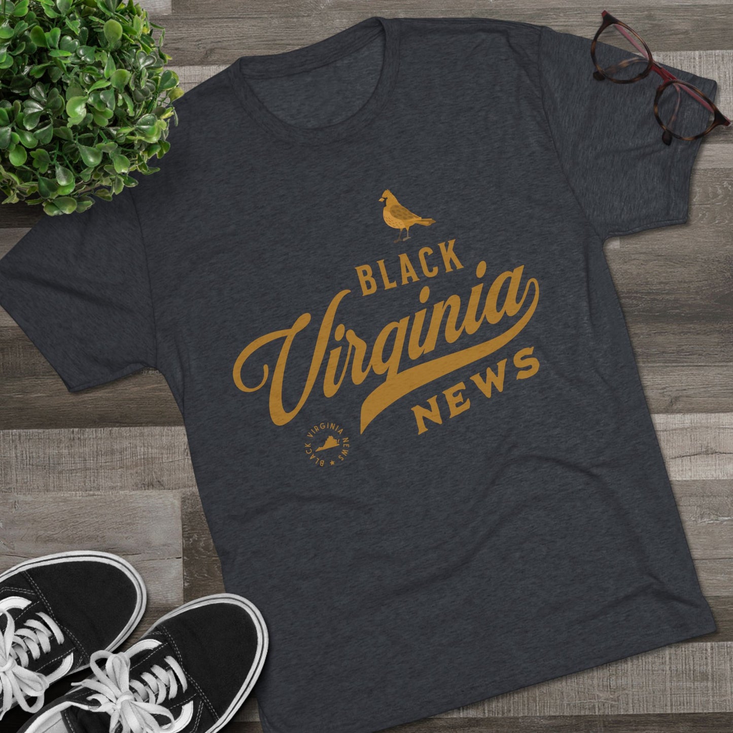 Black Virginia News Tee