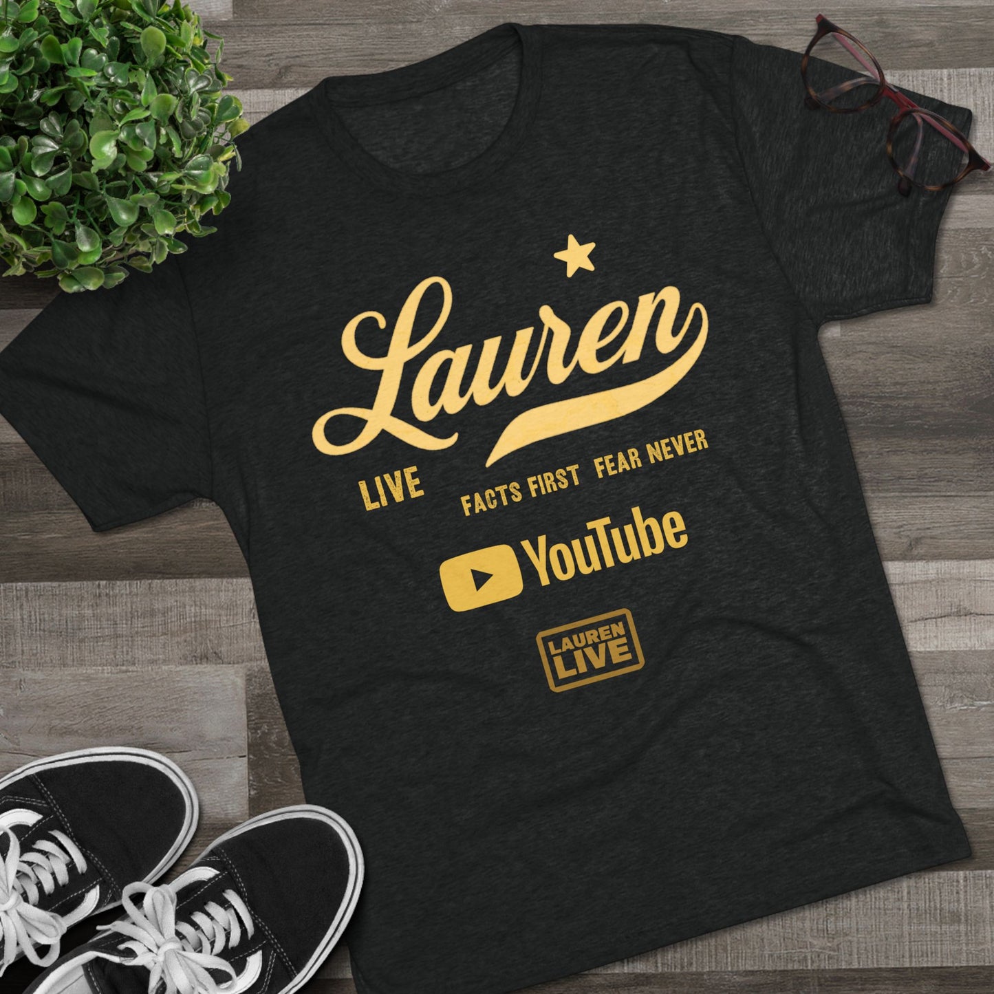 Live Lauren Unisex Tri-Blend - Yellow