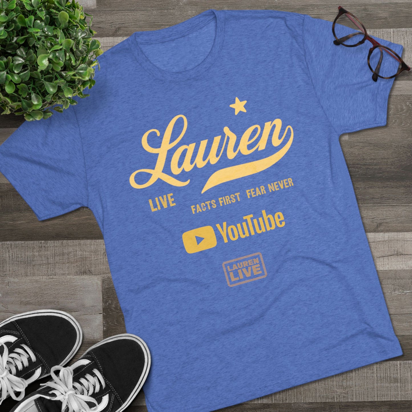 Live Lauren Unisex Tri-Blend - Yellow